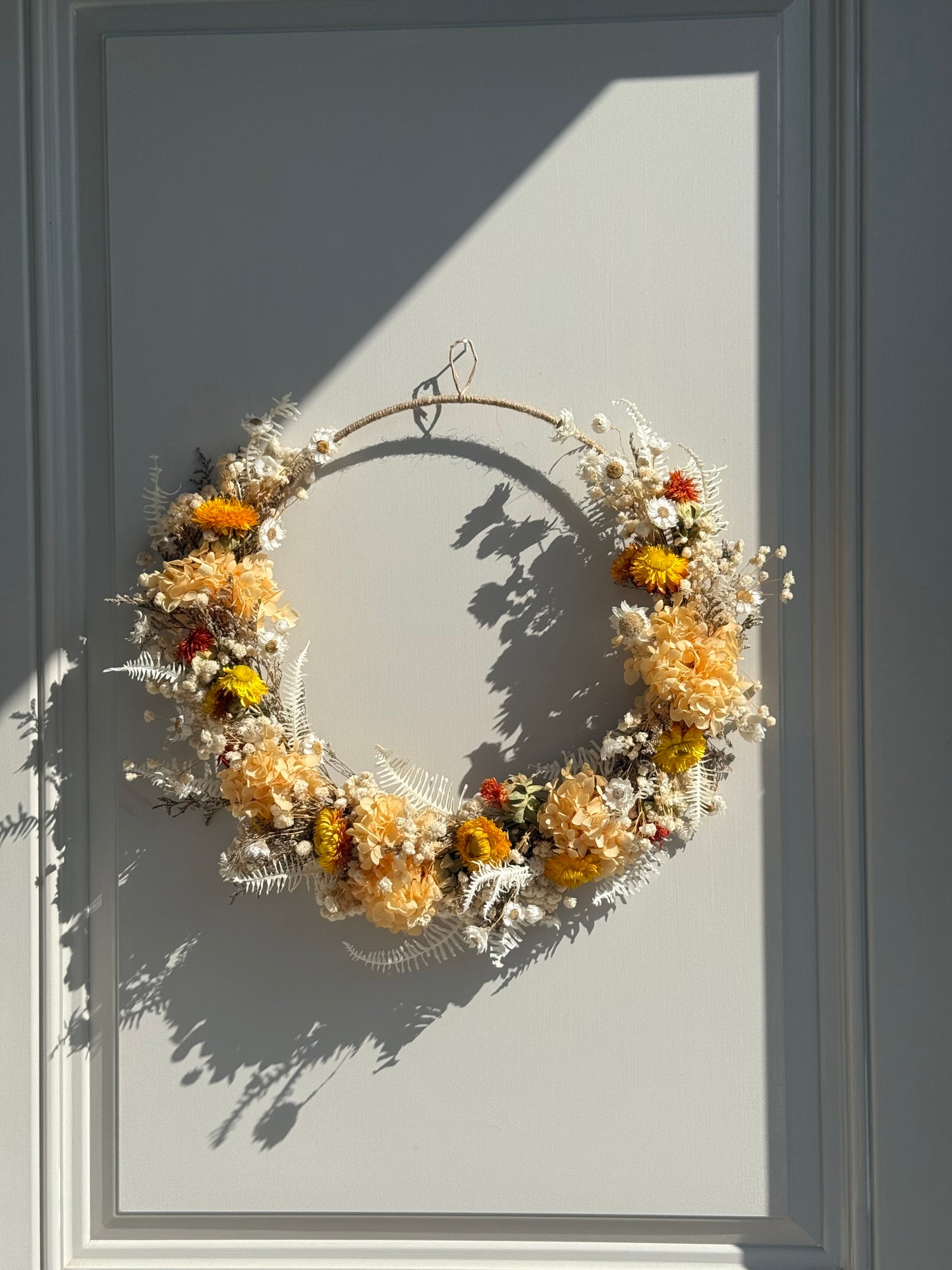 Sunlit Meadow – Dried Flower Wreath (15”)