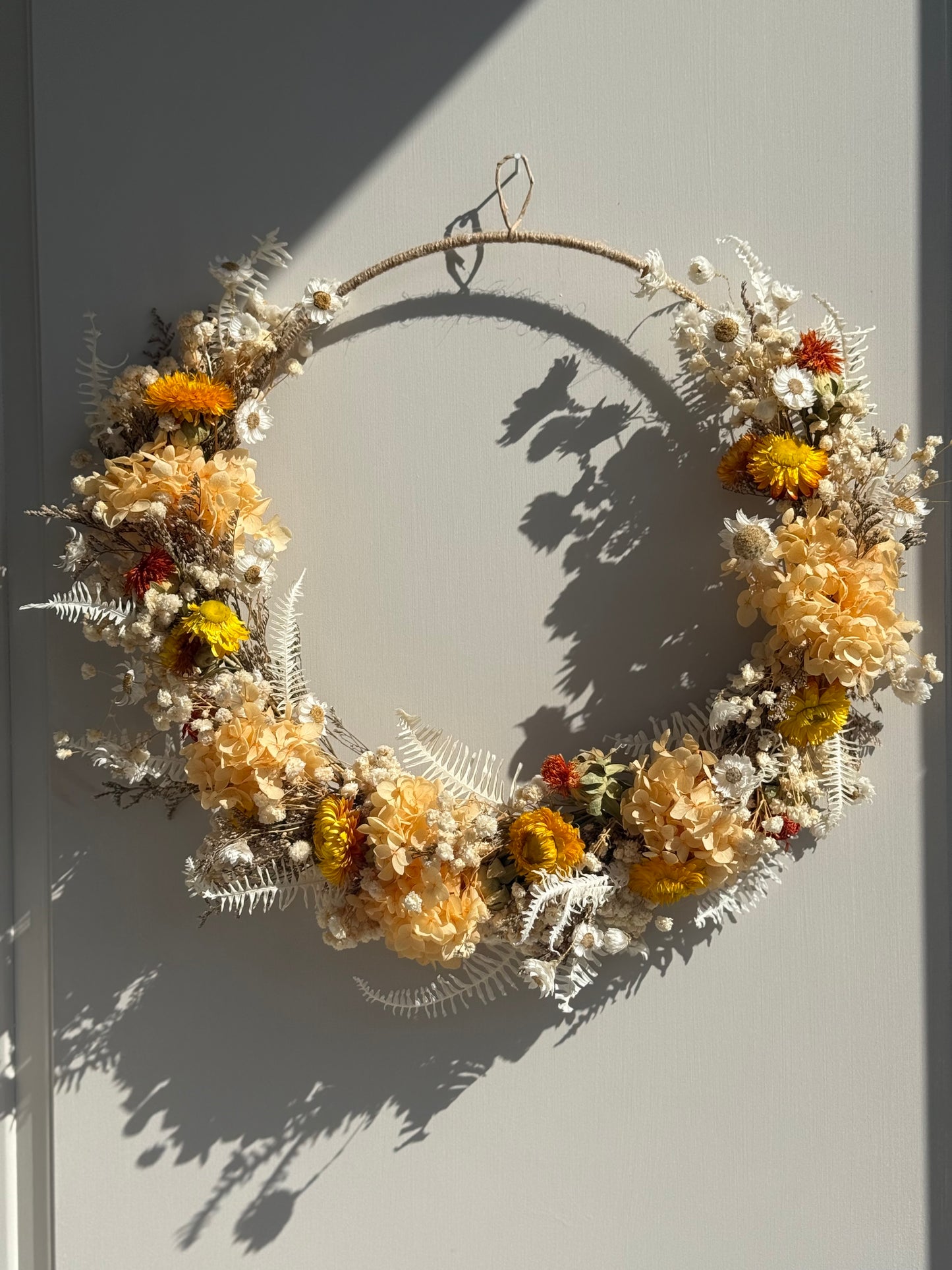 Sunlit Meadow – Dried Flower Wreath (15”)