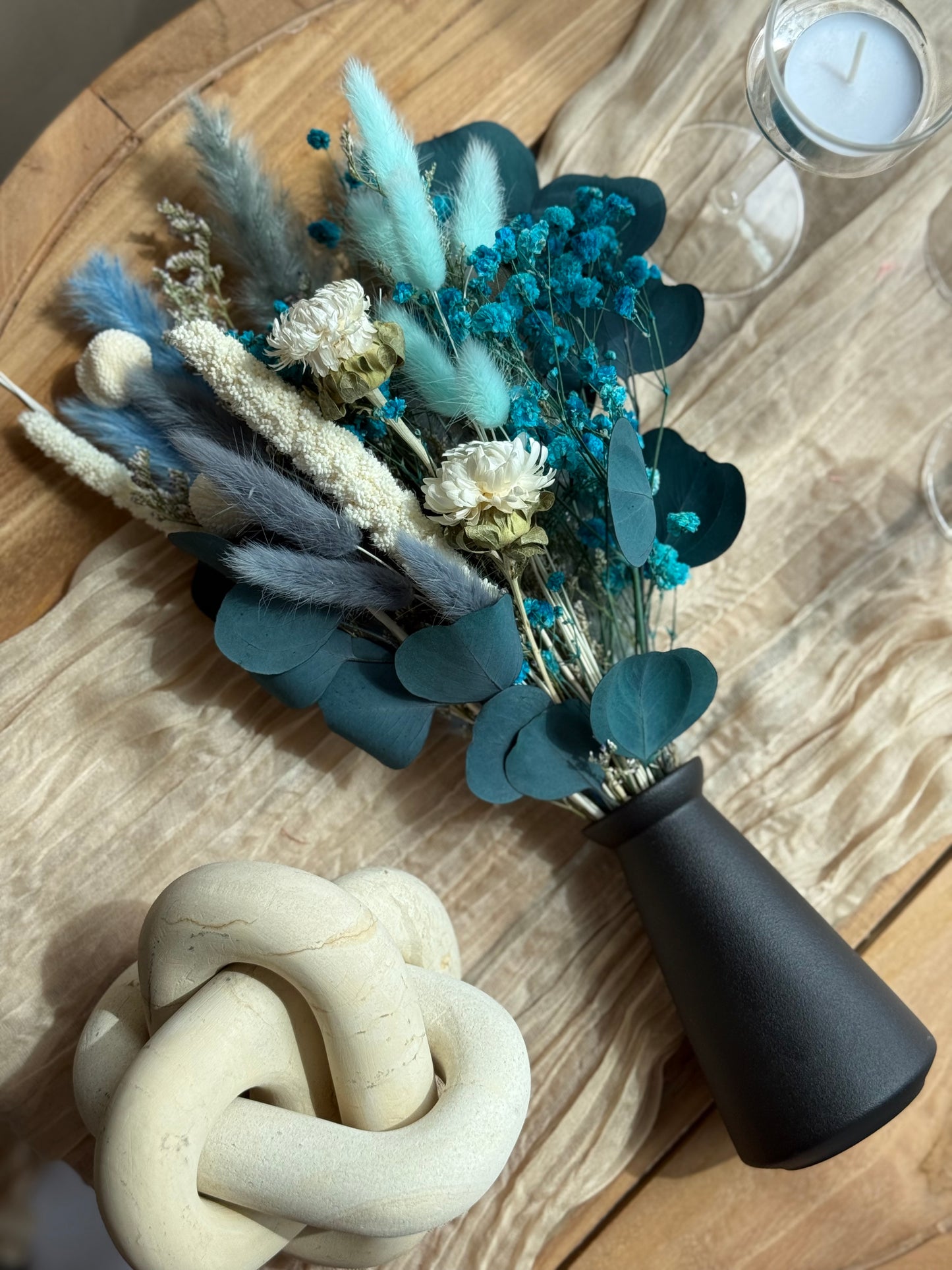 BlueSignal – Small Dried Flower Bouquet (14”)