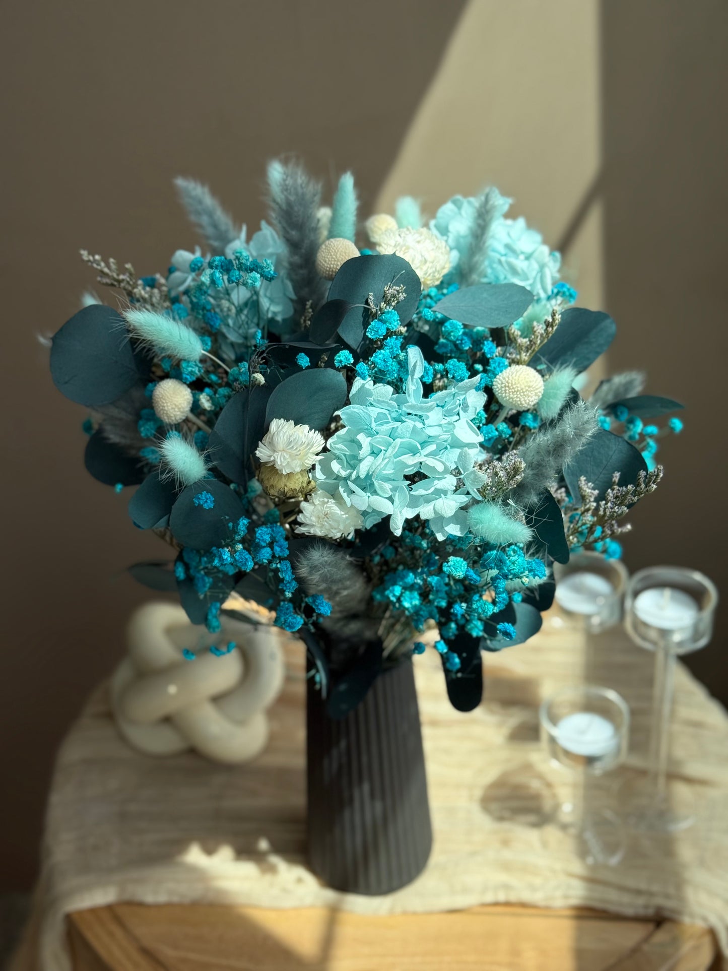 Celestia – Round Dried Flower Bouquet (18”)