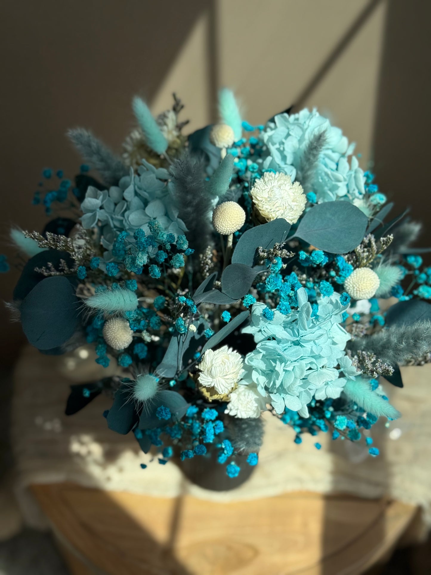 Celestia – Round Dried Flower Bouquet (18”)