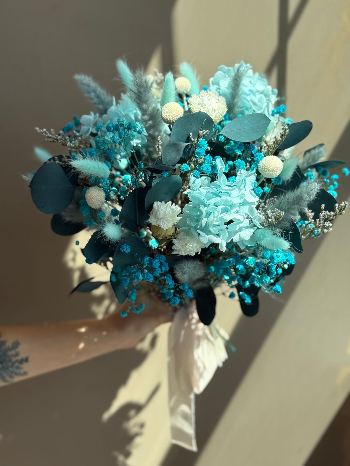 Celestia – Round Dried Flower Bouquet (18”)