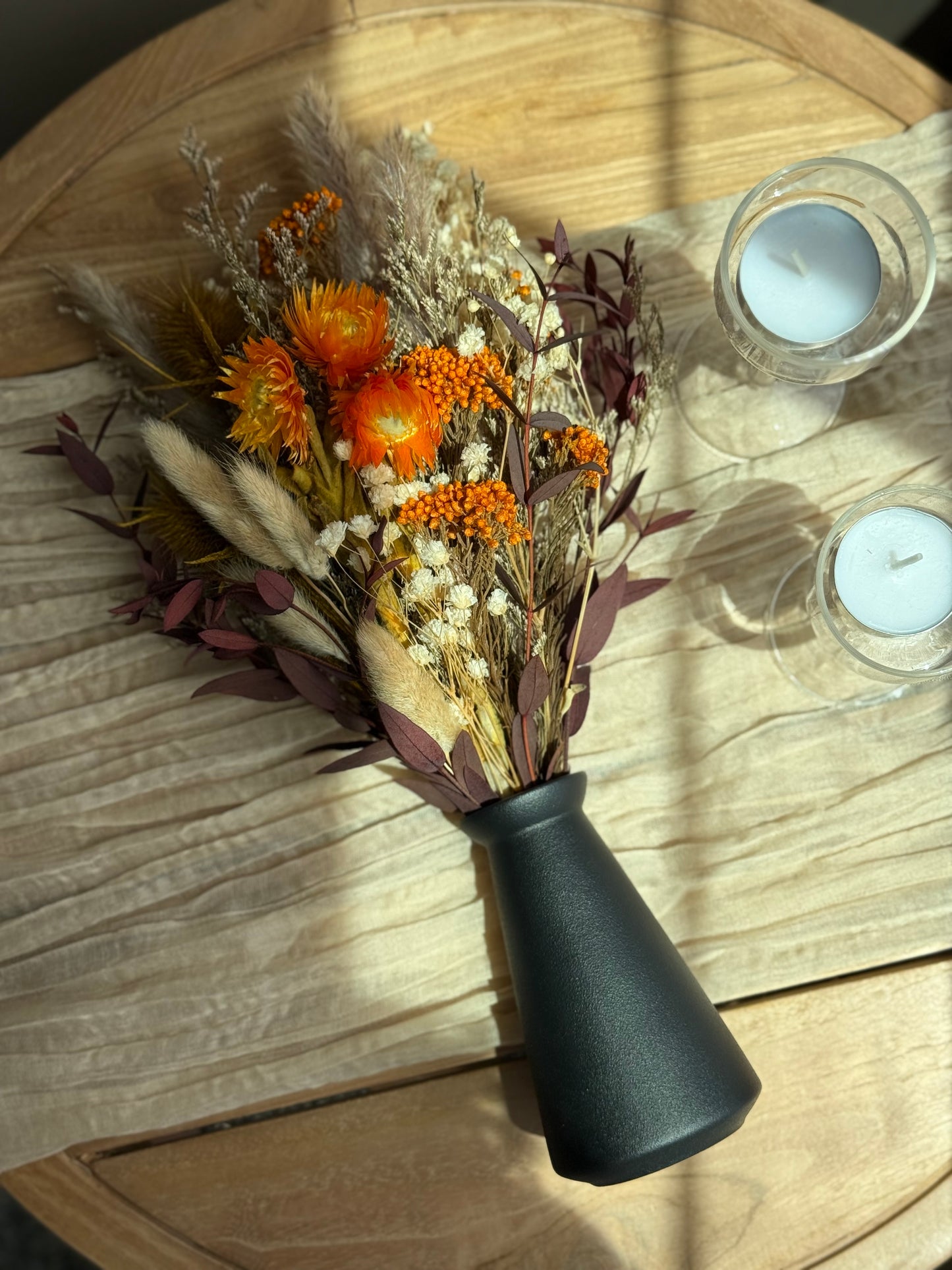 A Sunlit Moment – Small Dried Flower Bouquet (14”)