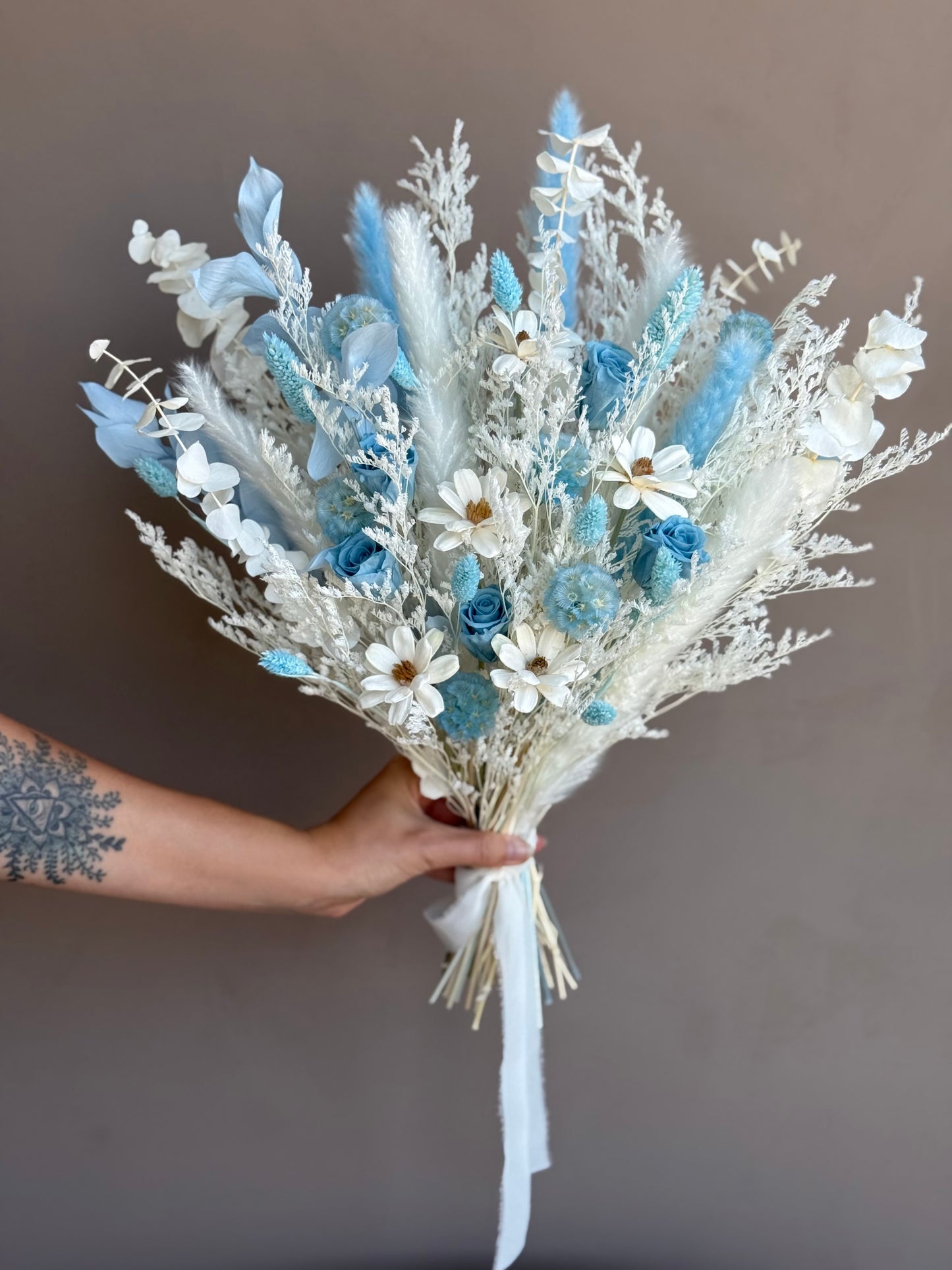 Azure – Dried Flower Bouquet Set (S / M / L) | Wedding, Baby Shower & Home Décor