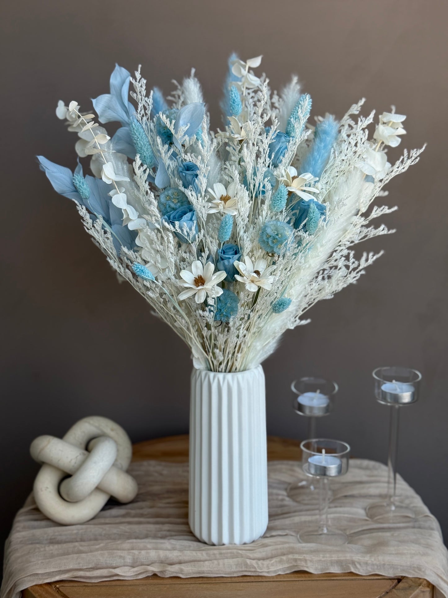 Azure – Dried Flower Bouquet Set (S / M / L) | Wedding, Baby Shower & Home Décor