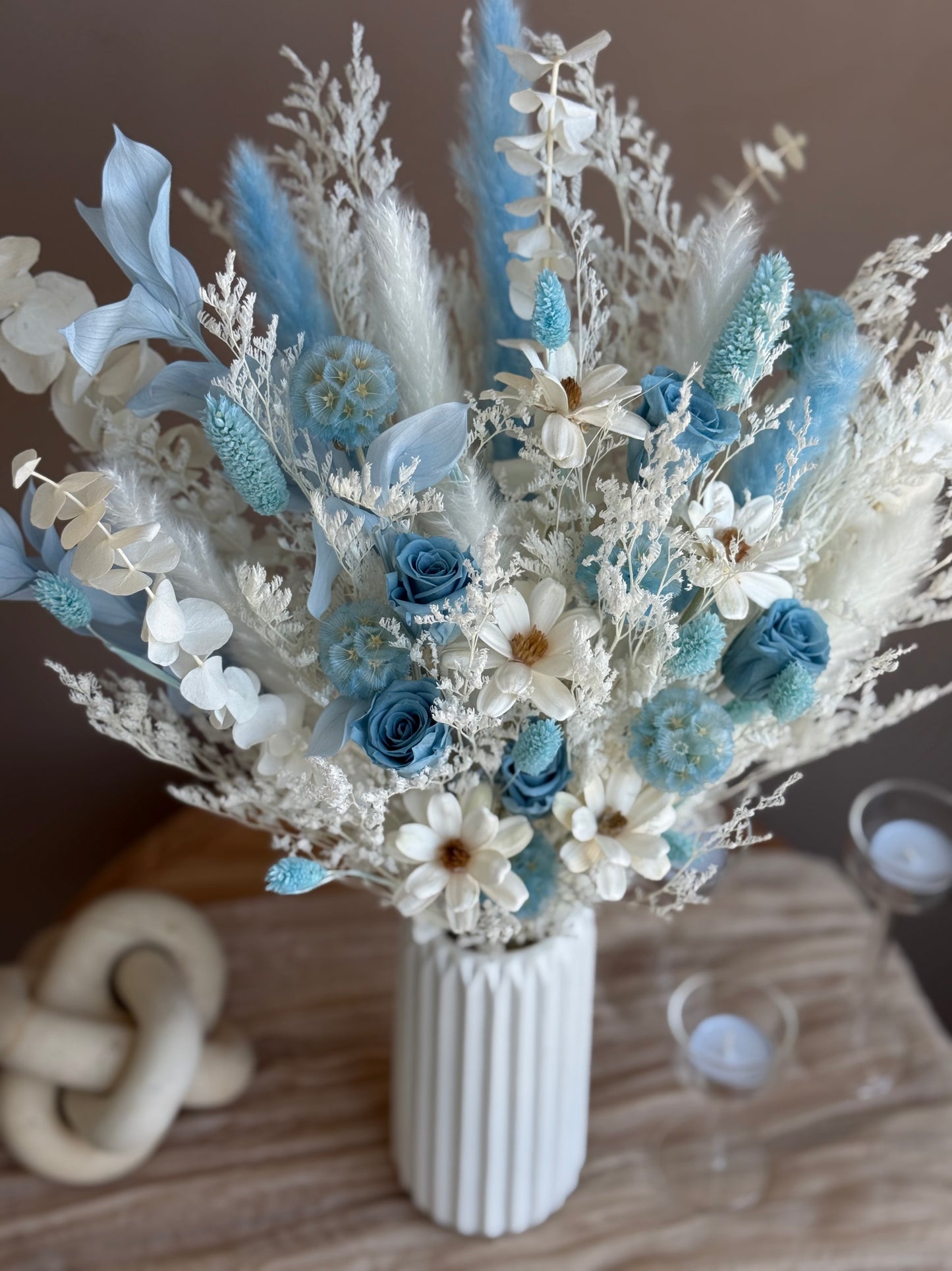 Azure – Dried Flower Bouquet Set (S / M / L) | Wedding, Baby Shower & Home Décor