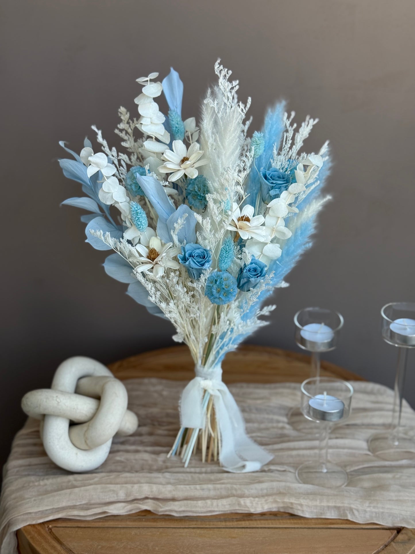 Azure – Dried Flower Bouquet Set (S / M / L) | Wedding, Baby Shower & Home Décor