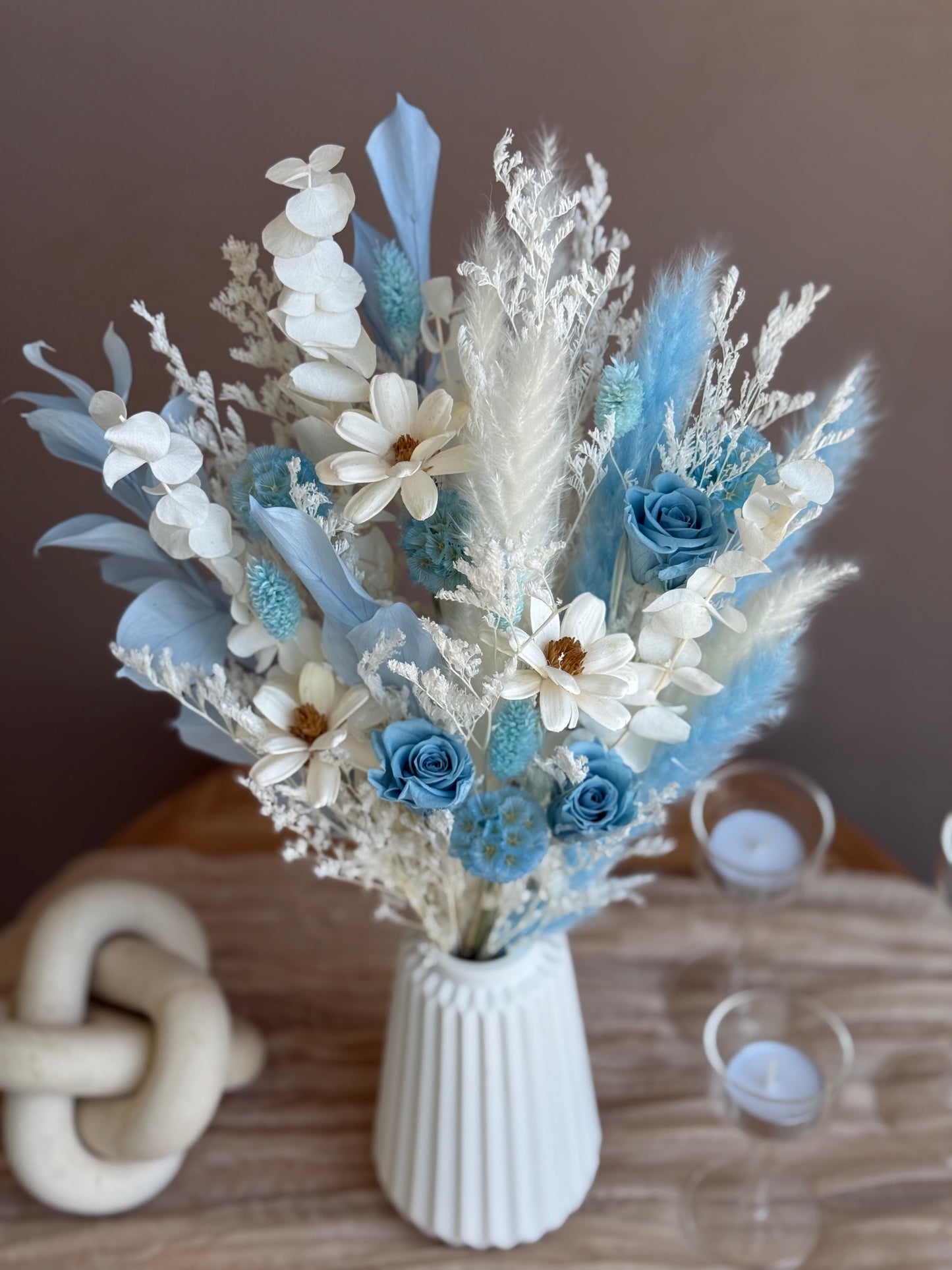Azure – Dried Flower Bouquet Set (S / M / L) | Wedding, Baby Shower & Home Décor
