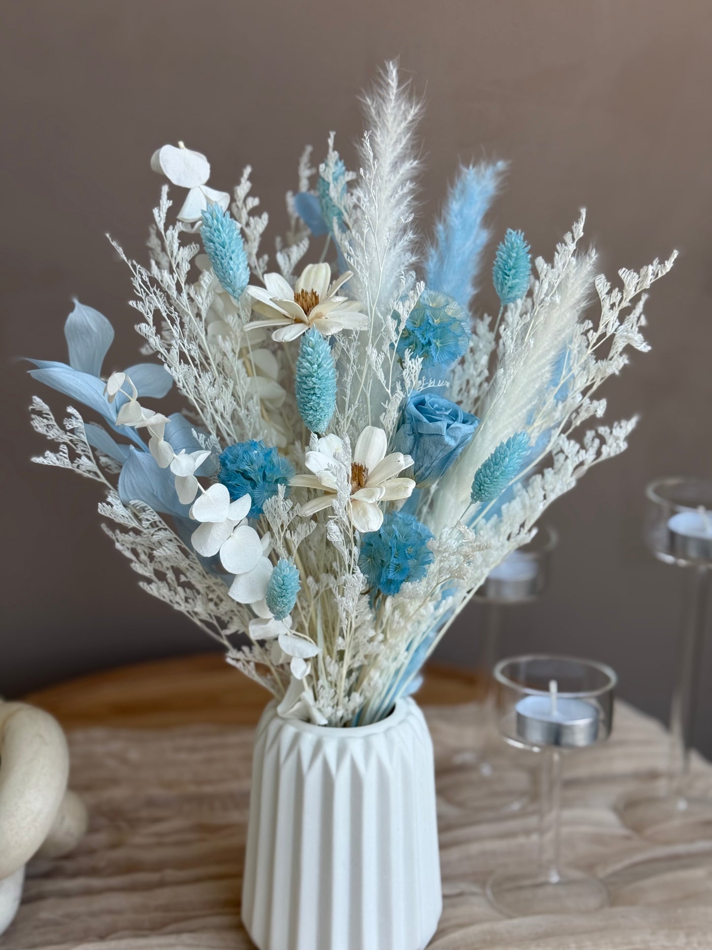 Azure – Dried Flower Bouquet Set (S / M / L) | Wedding, Baby Shower & Home Décor